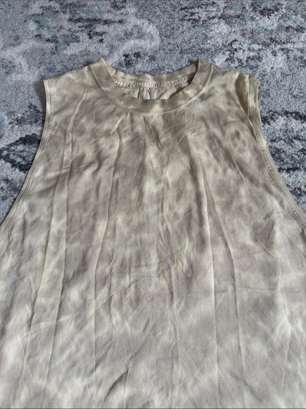 Lululemon All Yours Tank Top Marmoleado Tie Dye Lemon Chiffon Trench